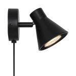 Nordlux Eik Wandleuchte Metall Schwarz | Geeignet für 1x GU10