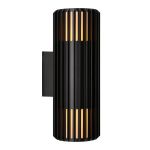 Nordlux Aludra Wandleuchte Seaside Schwarz Up & Down | Geeignet für 2x E27