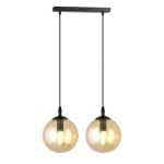 Emibig Pendelleuchte Cosmo Stahl Schwarz | Geeignet für 2x E14 - Max 10W