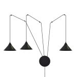 Emibig Pendelleuchte Abramo Stahl Schwarz | Geeignet für 3x E27 - Max 15W