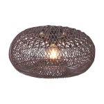 Good&Mojo Deckenleuchte Arizona Rattan Burgundy S | Geeignet für 1x E27 