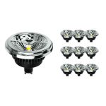 Multipack 10x Noxion Lucent Led-Spot GU10 AR111 15W 850lm 40D - 927 Extra Warmweiß | Höchste Farbwiedergabe - Dimmbar - Ersatz Für 75W
