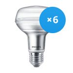 Multipack 6x Philips Corepro LED Spot E27 R80 4W 345lm 36D - 827 Extra Warmweiß | Ersatz für 60W