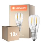 Multipack 10x Ledvance Spezial LED E14 T26 Fadenlampe Klar 1.3W 110lm - 827 Extra Warmweiß | Ersatz Für 12W