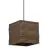 Ledvance Decor Pendelleuchte Quadrat Braun | Geeignet für 1x E27