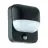 Eglo Wandleuchte Trabada 1 Aluminium Schwarz | IP44 - Geeignet für 1x E27 - Lichtsensor