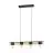 Eglo Pendelleuchte Bailrigg Stahl Holz Schwarz Braun | IP20 - Geeignet für 4x E27 