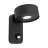 Eglo Wandleuchte Palosco Stahl Schwarz 4W 360lm - 830 Warmweiß | IP44 - Bewegungssensor
