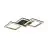 Eglo Deckenleuchte Calliera Stahl Schwarz Gold 20W 2500lm - 840 Kaltweiß | IP20 - Dimmbar 