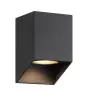 Nordlux Nico Wandleuchte Quadrat Aluminium Schwarz | Geeignet für 1x GU10