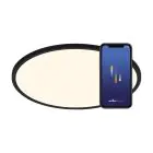 Nordlux Oja Smart 42 Deckenleuchte Metall Schwarz 20W 2300lm - 827-865 Abstimmbares Weiß | 424mm - Wifi und Blautooth Dimmbar