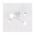 Emibig Deckenleuchte Holon Stahl Grau | Geeignet für 2x G9 - Max 8W, 2x GX53 - Max 12W