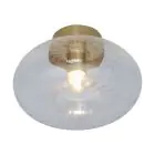 It's about RoMi Deckenleuchte Brussels Glas Gold | Geeignet für 1x E27 
