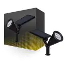 Bright Choice Erdspießleuchte Meillion ABS Schwarz 2W 200lm - 840 Kaltweiß 