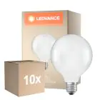 Multipack 10x Ledvance Classic LED E27 Globe Fadenlampe Matt 3.8W 806lm - 827 Extra Warmweiß | Ersatz Für 60W