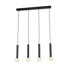Eglo Pendelleuchte Corteva Stahl Schwarz | IP20 - Geeignet für 4x E27 